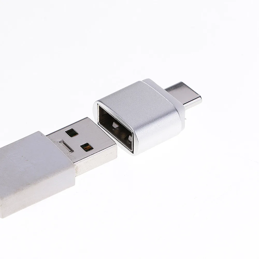 Vovotrade Micro USB к C type адаптер для зарядки данных + OTG конвертер с кольцом ключей Прямая