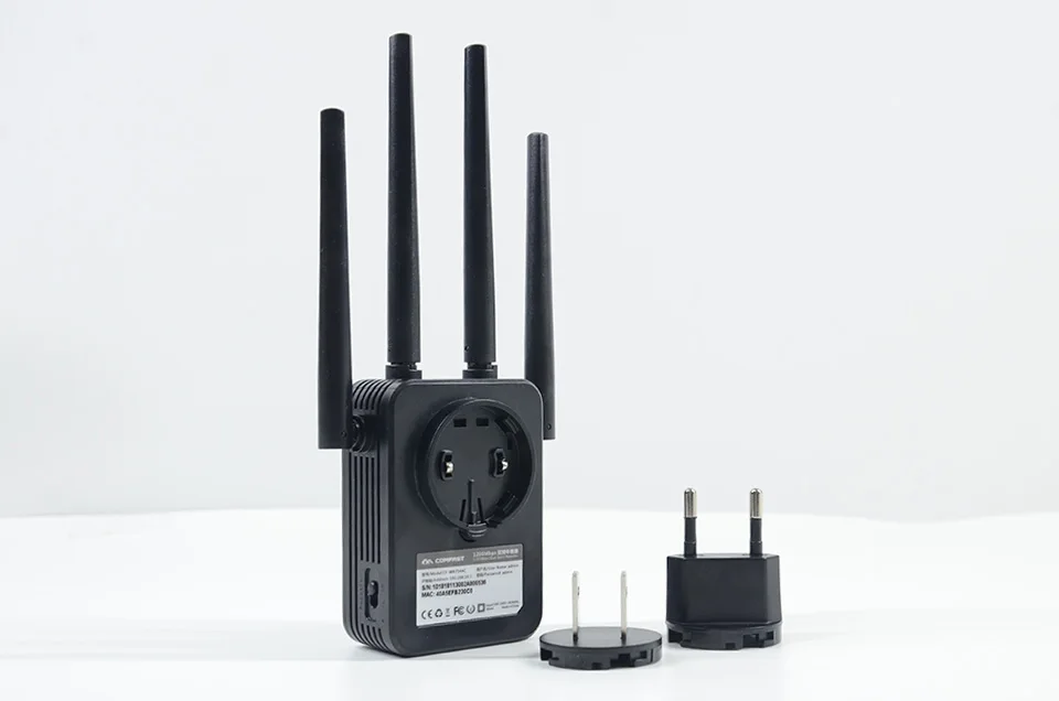 1200Mbps COMFAST Wireless WiFi Range Extender 2.4/5.8Ghz Dual Band Repeater Signal Booster 4 Ethernet Antennas Wi-fi Amplifer AP