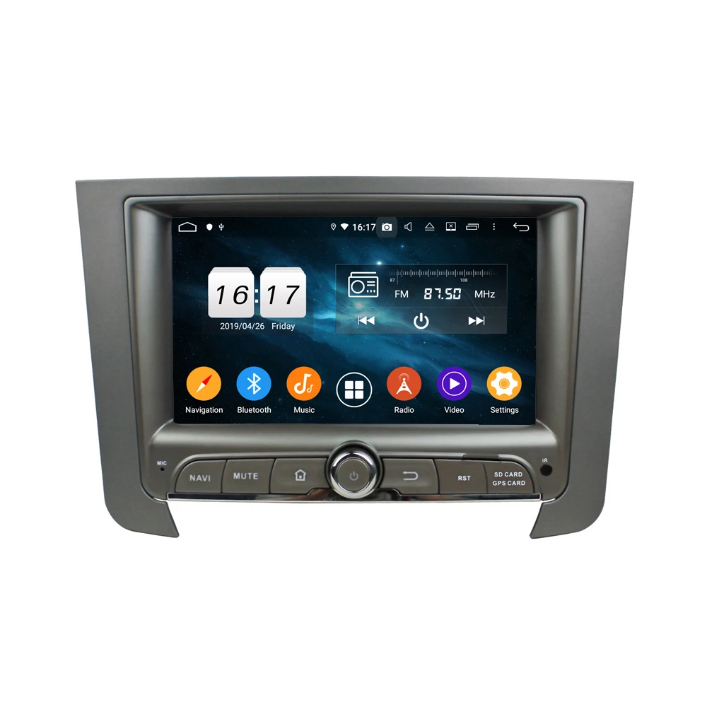 Excellent DSP 4GB RAM Octa Core 2 din 7" Android 9.0 Car DVD Radio Head Unit for SsangYong Rexton 2014 GPS WIFI Bluetooth 4.2 USB DVR 5