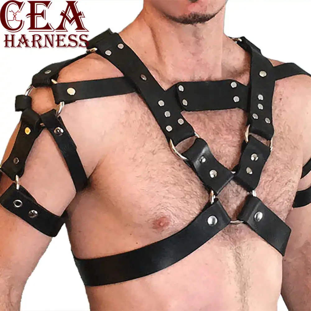 Leather muscle men