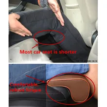 Spedizione Gratuita Universale seggiolino Auto cura gamba Cuscino del Sedile Auto Piede Gamba Più A Lungo Al Ginocchio In Pelle Pad Supporto Coscia