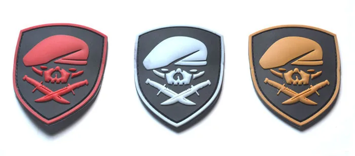 Download SPECIAL FORCE SKULL MEDAL OF HONOR Patches Morale SKULL pirate patches pvc rubber Military ...