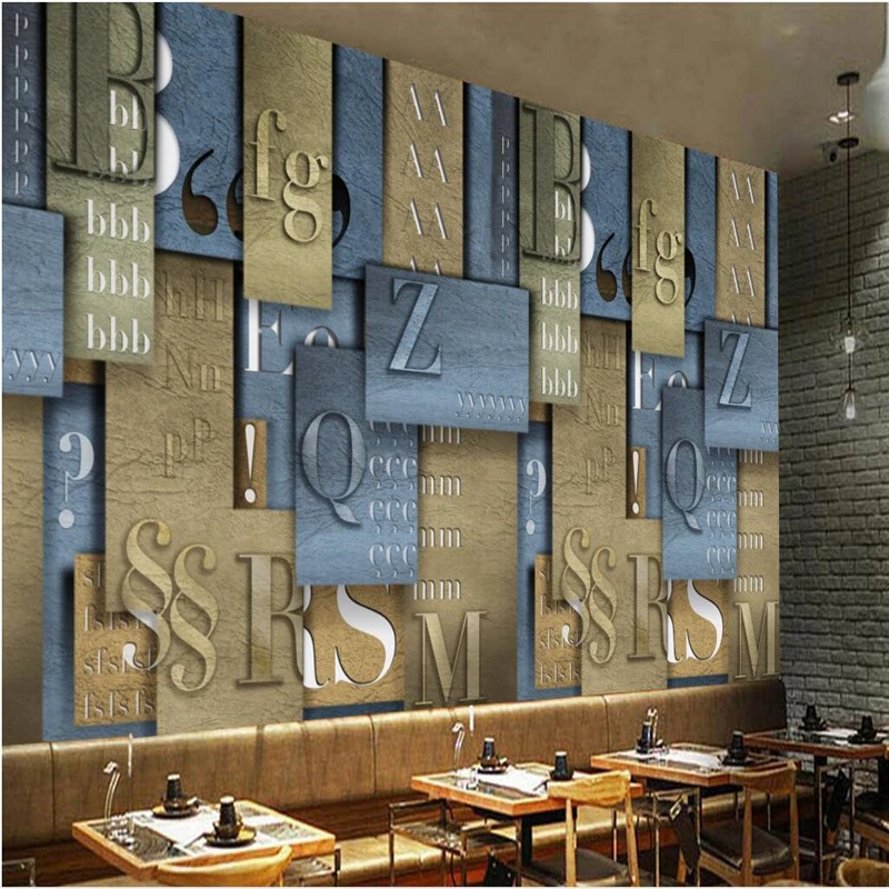 

beibehang Customize any size wallpaper mural 3D European style retro English geometric tooling backdrop wall 3d flooring