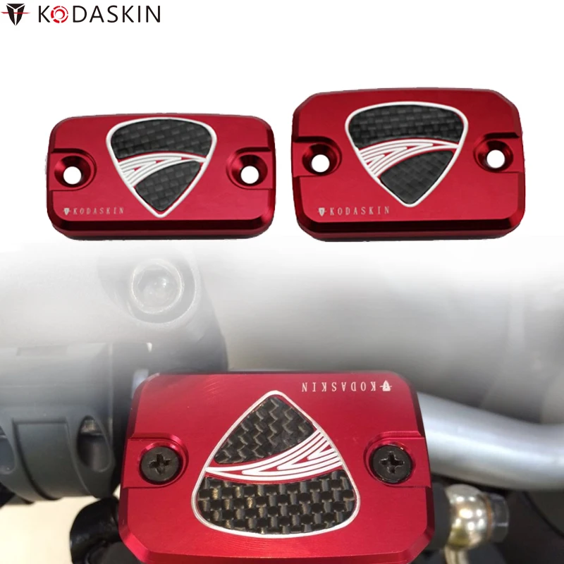 

KODASKIN Motorcycle Brake Reservoir Clutch Caps for Ducati Hypermotard 796 Monster 695 696 796 S2R 800