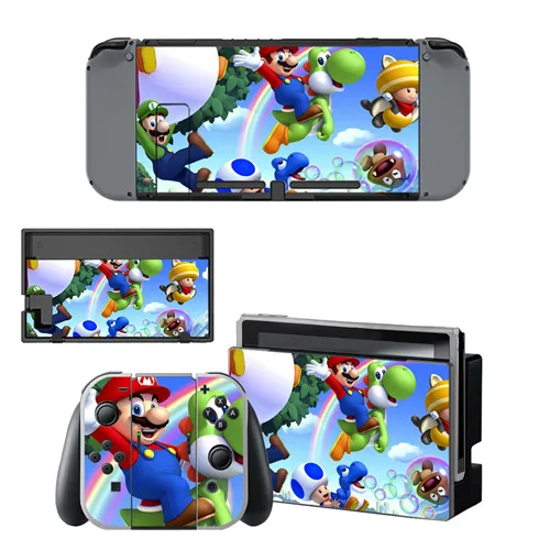YSNS0423 Super Mario nintendo switch, кожный переключатель, Виниловая наклейка для nintendo Switch, консоль NS, контроллер Joy-con - Цвет: YSNS0423