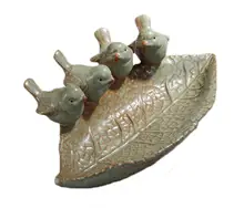 Ceramics Birds Cacti Succulent Plant Pot Flower Planter Mini Garden Design