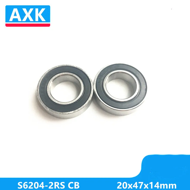 

Axk S6204-2rs Cb Abec-3 Stainless Steel 440c Hybrid Ceramic Deep Groove Ball Bearing 20x47x14mm 6204-2rscb