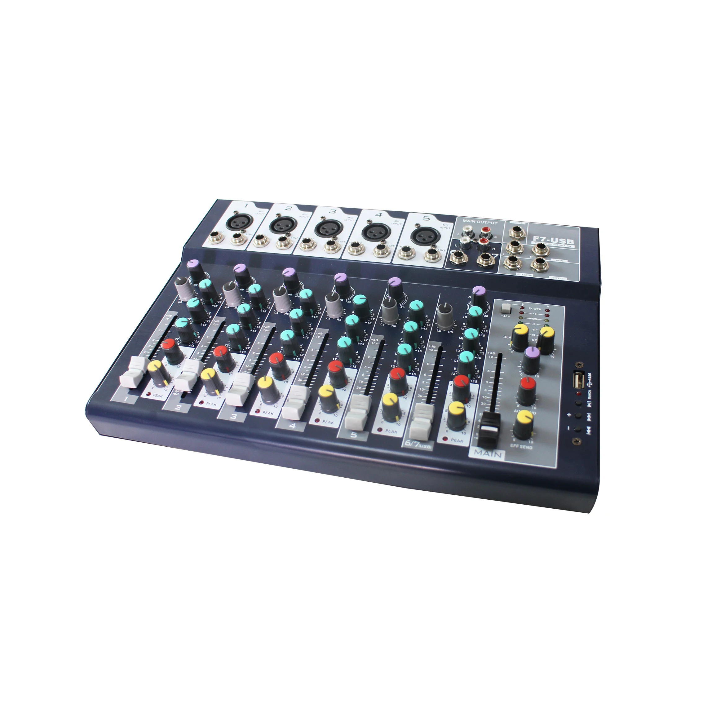 721043 15 watt 7 channels mini pa audio mixer