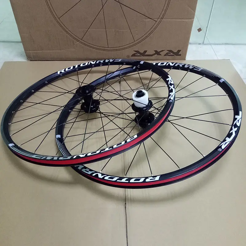 Cheap RXR 26"Mountain Bike Wheels MTB Bicycle Disc Brake Wheelset 7-11 Speed Front Rear Rim Wheelsets Fit Shimano SRAM Cassette 5