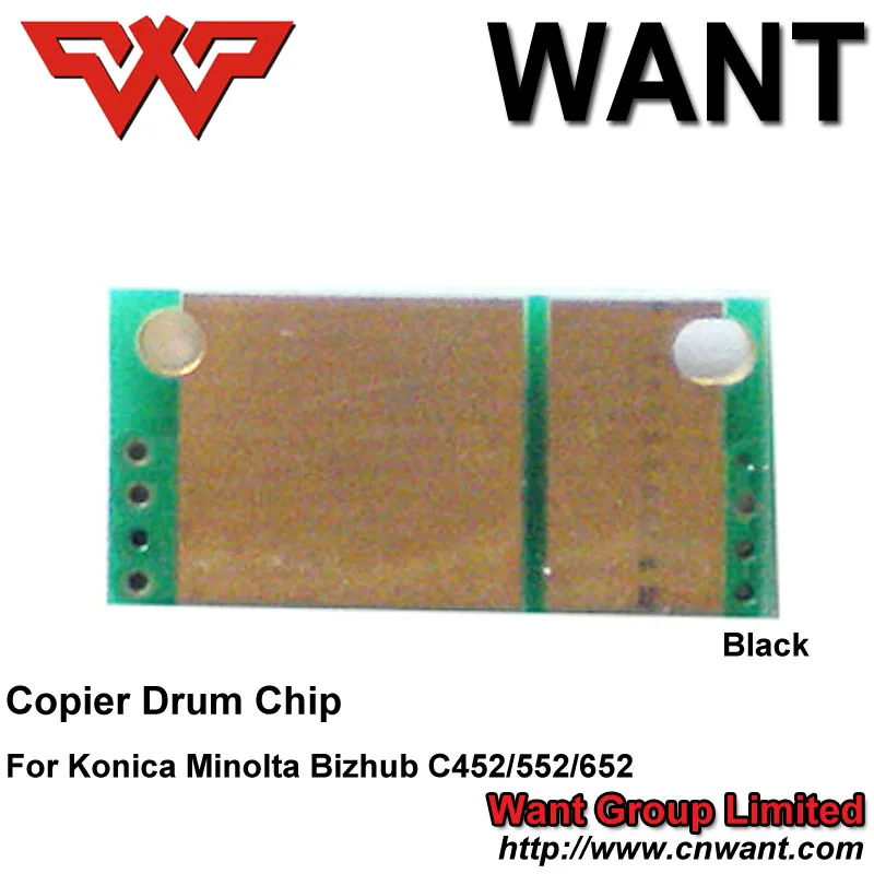 

Copier drum chip C452 C552 C652 drum chip use For Konica Minolta Bizhub cartridge component Free shipping BK C M Y 4PCS/SET