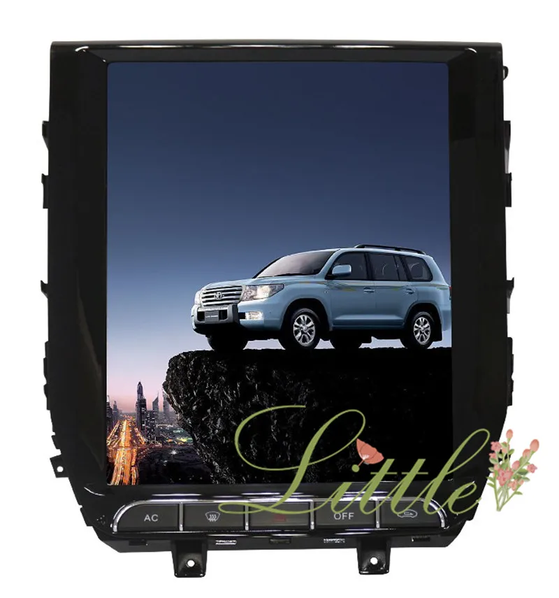 Flash Deal Tesla style Android Car GPS Navigation Car NO DVD Player For Toyota Land Cruiser 200 2016 2017 2018 car stereo unit multimedia 1