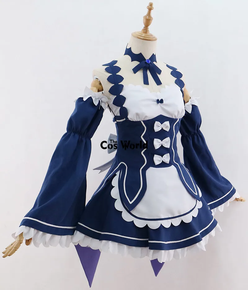 Платье для косплея из аниме Re Zero Kara Hajimeru Isekai Seikatsu Ram u RAM Remu REM Evil Demon Maid| |