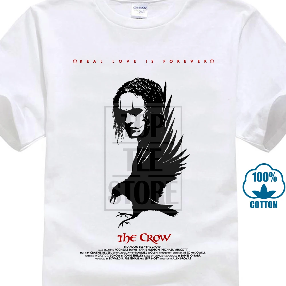 Ворона V1 Алекс Proyas постер фильма 1994 футболка белый все размеры S 4Xl