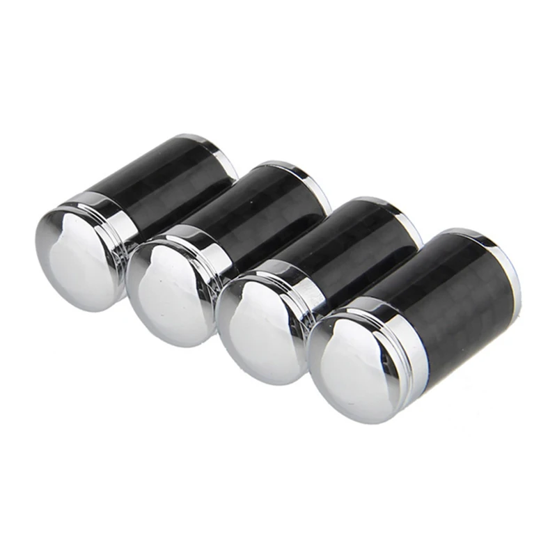 Carbon Fiber Valve Stem Cap Cover copper Pressure Valve Stems Caps Fits for ALL Cars Trucks SUV