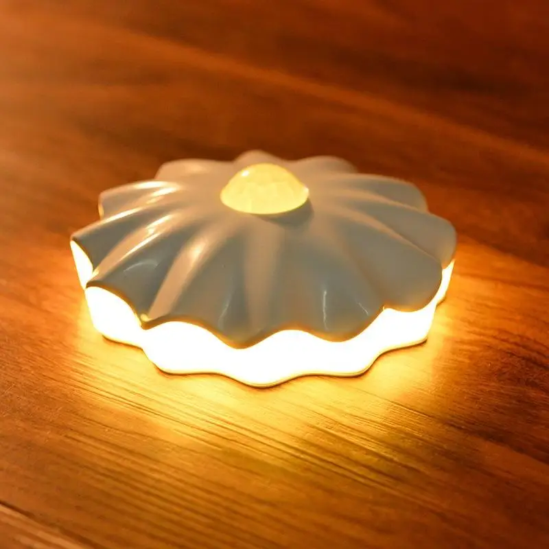 

LumiParty Shell Shape Movement Induction Lamp Corridor Light Wall Lamp Yellow White LED USB Rechargeable/Battery Powered
