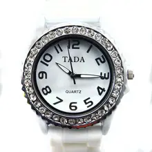 TADA font b Lady b font Elegance font b Watch b font 11 Colors Jelly Crystal