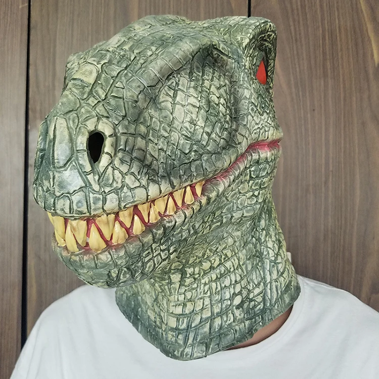 Свирепый тираннозавр террор Динозавр головные уборы супер крутая маска головные уборы для Хэллоуина фестиваль Вечерние