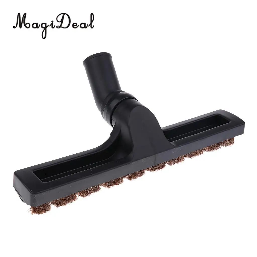  2PCS 32mm/1.25'' Dia. Wheeled Vacuum Cleaner Floor Brushes Carpet Timber Wood Hard Floor Tool Horsehair Brush Head