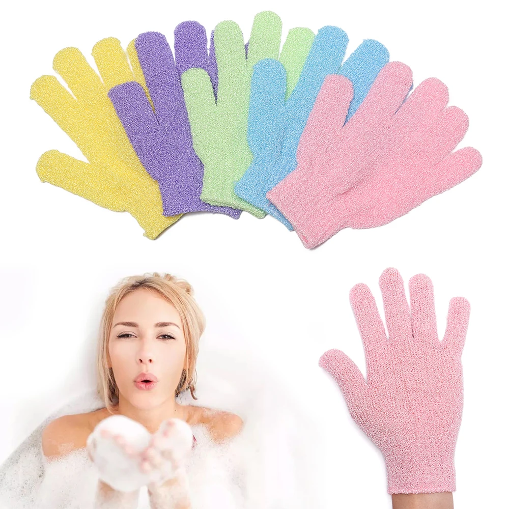 

Skin Bath Shower Wash Cloth Shower Scrubber Back Scrub Exfoliating Body Massage Sponge Bath Gloves Moisturizing Spa Skin Cloth
