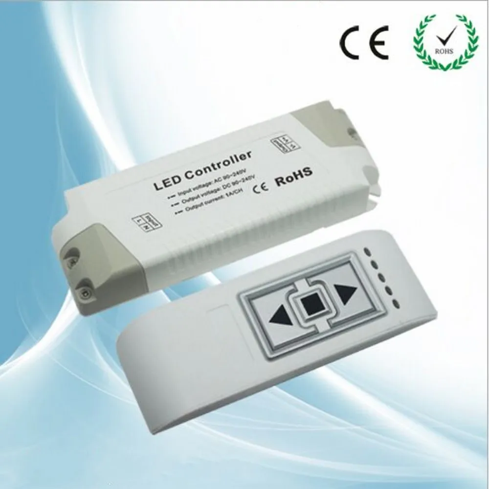 

High Voltage 220V 110V led dimmer Single Color led strip lamp Dimmer RF remote Controller AC90-240V DM300