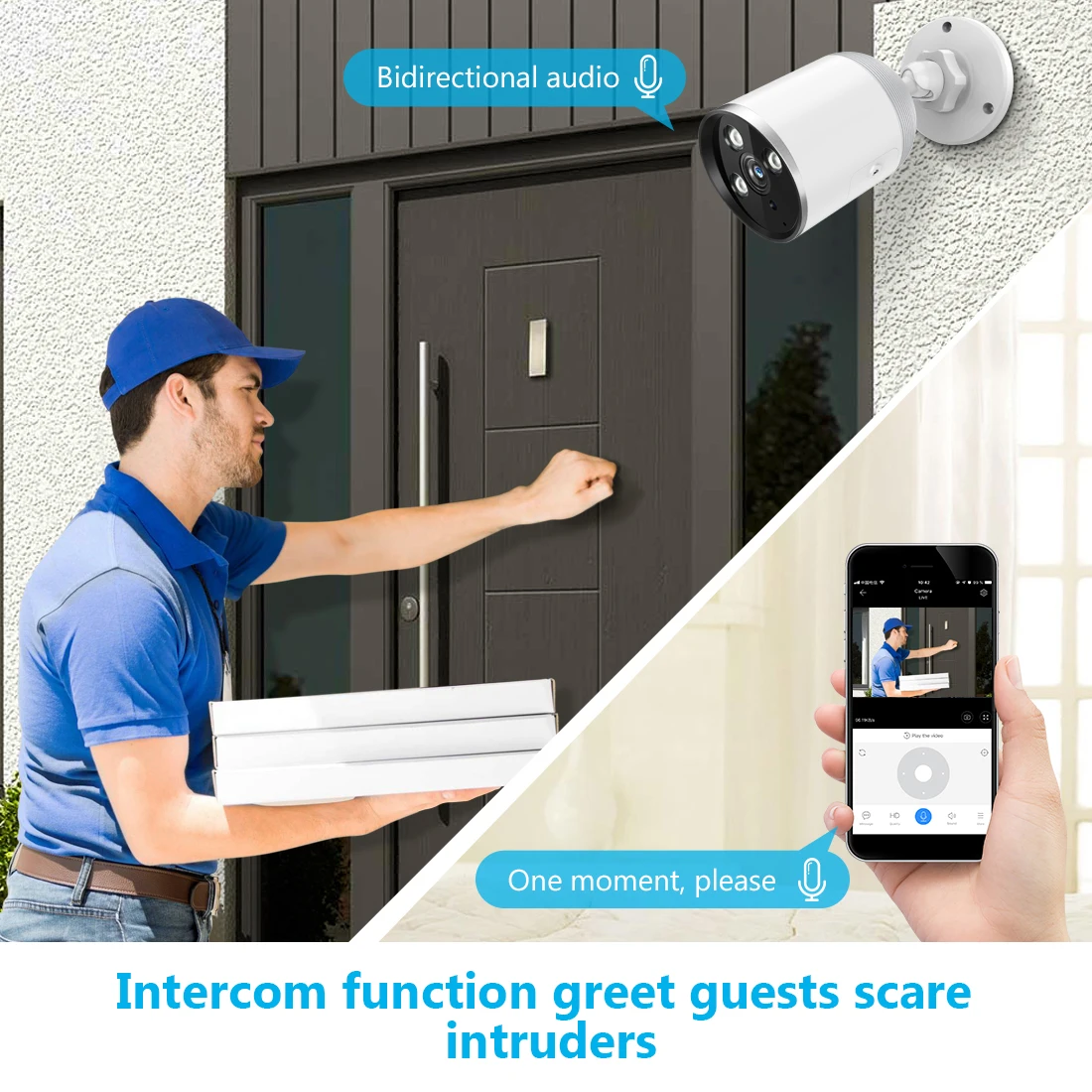  FREDI YCC365 IP Camera 1080P Waterproof Outdoor Bullet Camera Security Surveillance Camera Wireless - 33009915014