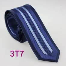 Yibei Coachella Галстуки совершенно темно-Средства ухода за кожей Шеи Галстук Тощий с голубой в полоску Средства ухода за кожей Шеи Галстуки Тонкий 6 см галстук для человек Китайский Стиль Gravata