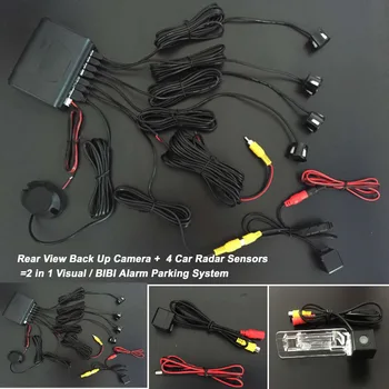 

Parking Sensors+Rear View Camera = 2 in 1 Visual BIBI Alarm Parking System For Smart Fortwo / Smart ED