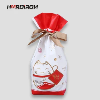 

HARDIRON Drawstring Plastic Bag Candy Cookies Pouch Birthday Party Wedding Decor Food Packaging Packet Free Delivery