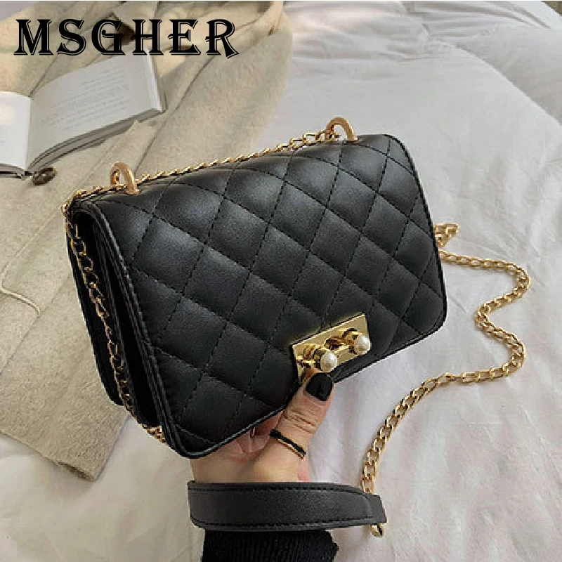 

MSGHER Women Handbags Sac A Main Crossbody Bags Designer Handbags High Quality PU Leather Flap Bolsos Mujer