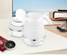 Travel electric kettle mini portable folding kettle family fold Overheat Protection
