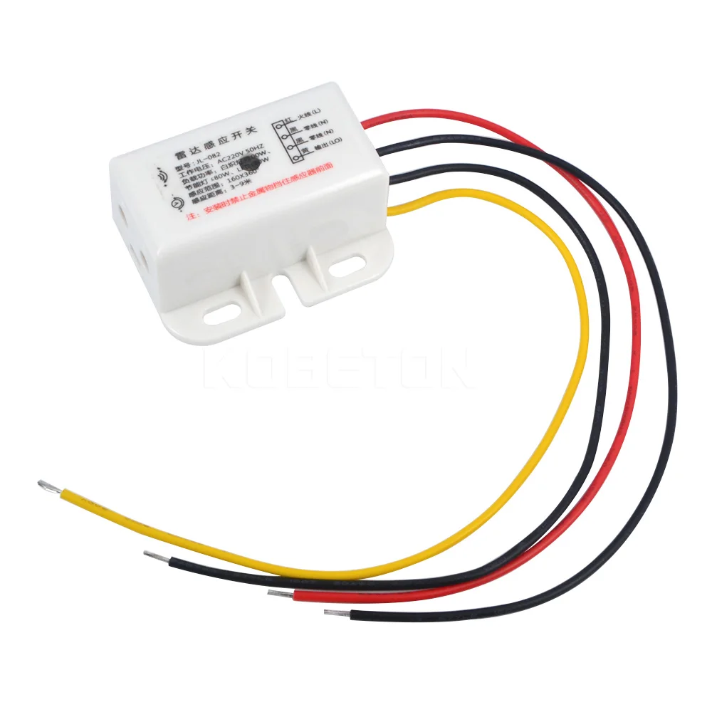 

2016 New Arrival JL-082 100W 220V IR Infrared Module Sensing Microwave Radar Body Sensor Switch Delay Distance Is Adjustable