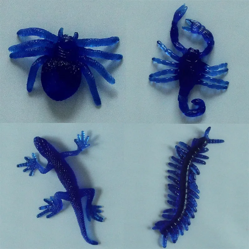 Bugs simulación Reptil Insecto Halloween Aterrador Utilería Scorpion Ratón ciempiés
