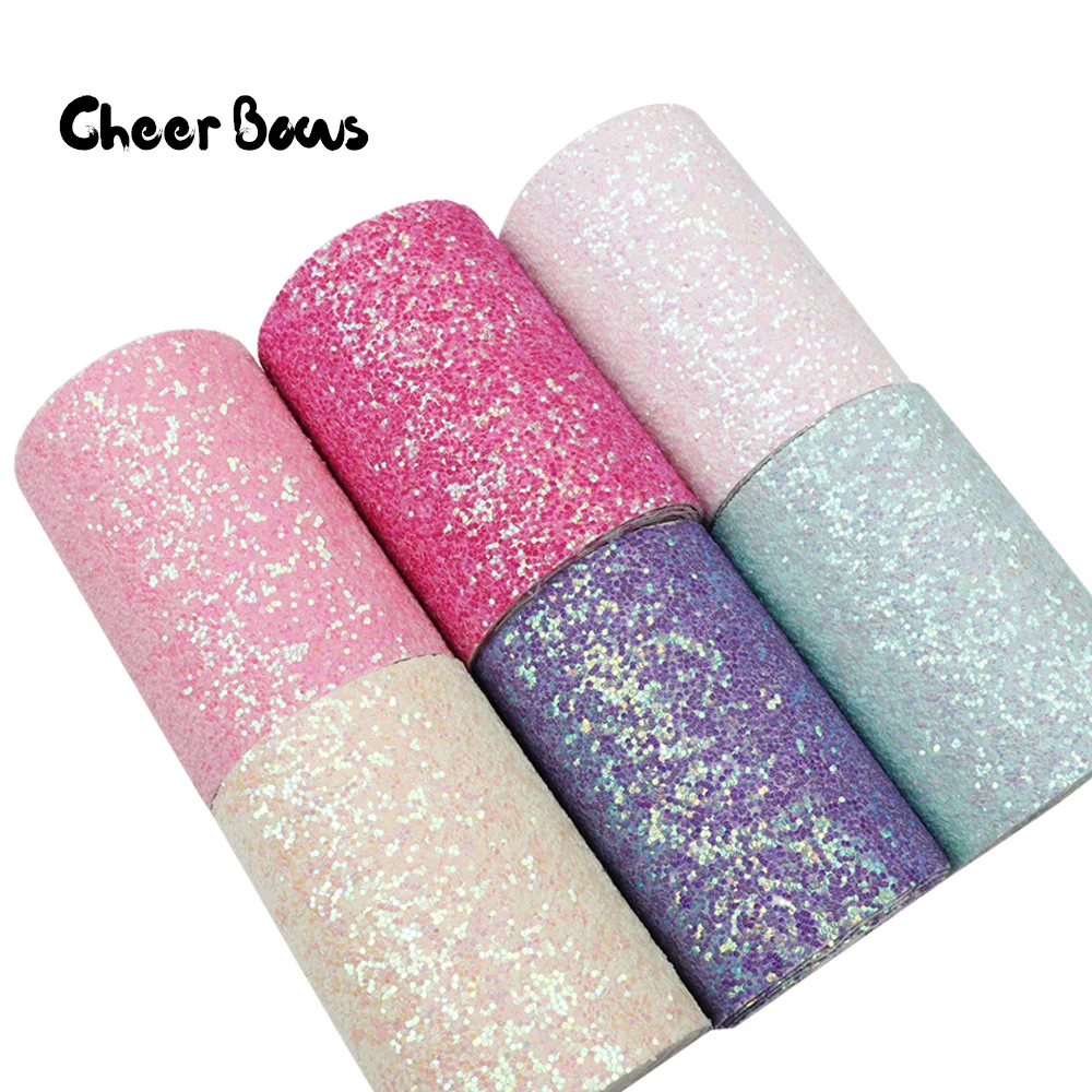 

1y 3"(75mm) Chunky Glitter Ribbon Rainbow Sequin Wholesale Graduate Tape DIY Hairbows Gift Handmade Material Accessories