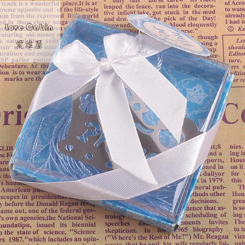 Crown Bookmark For Baptism Baby Shower Souvenirs Party Christening Crown Bookmark For Baptism Baby Shower Souvenirs Party Christening Giveaway Gift 50pcs Wedding Favors Guest Birthday Present In From Home