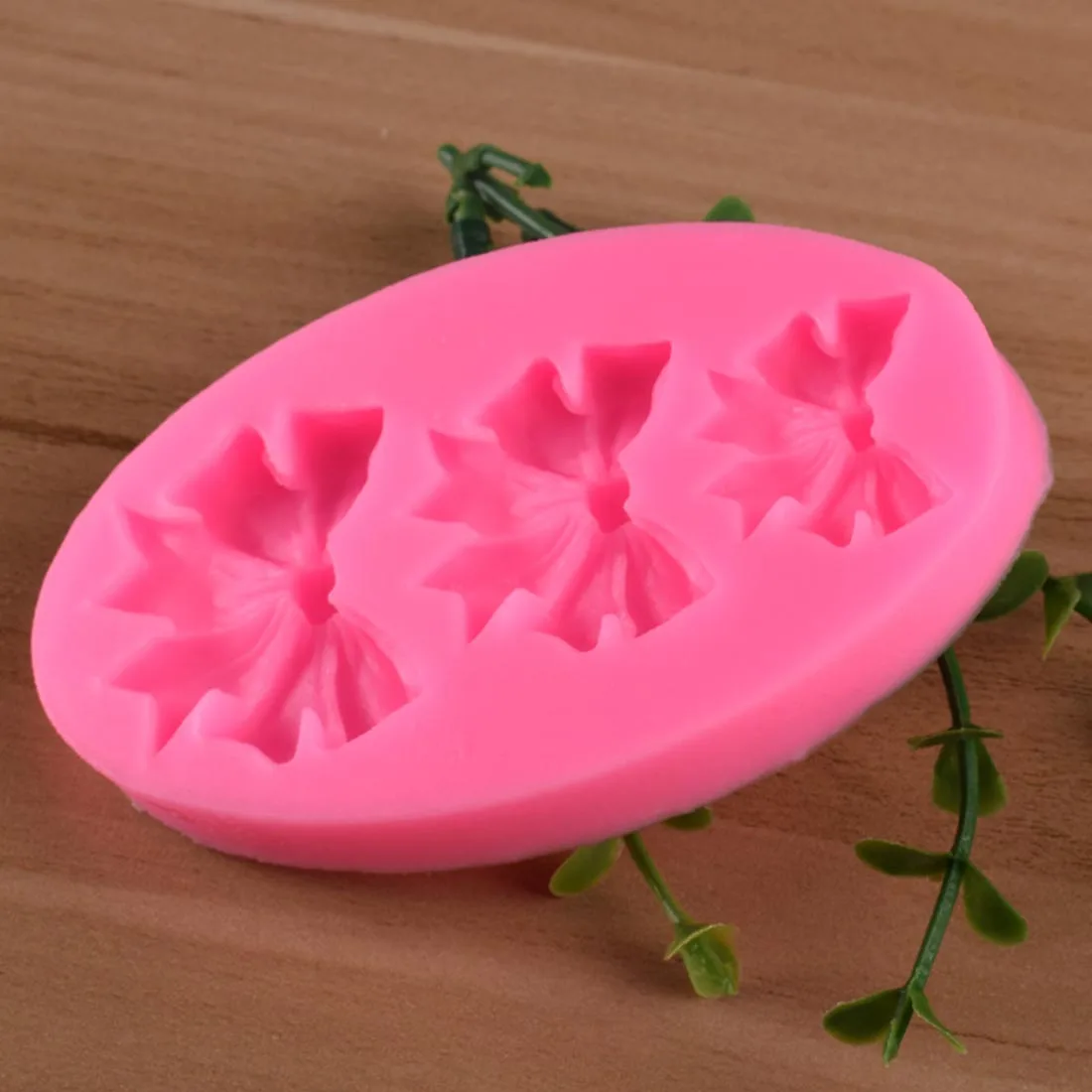 DIY украшение в виде банта для торта инструменты шоколада силиконовая форма
