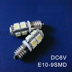 Высокое качество DC6.3V 6 В E10 LED Предупреждение сигнала, указывая, лампа, лампа, инструмент, pinballs лампы Бесплатная доставка 100 шт./лот
