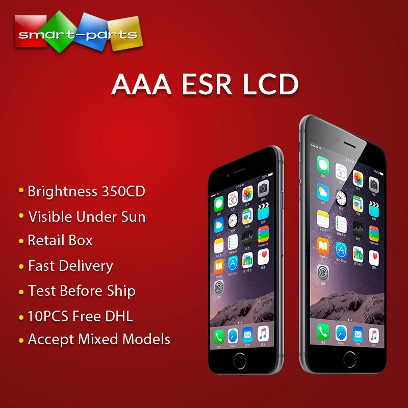 20 шт класс AAA ESR ЖК-экран для iPhone 5 5S SE 5C 6 6S 7 8 Plus ЖК-дисплей кодирующий преобразователь сенсорного экрана в сборе DHL