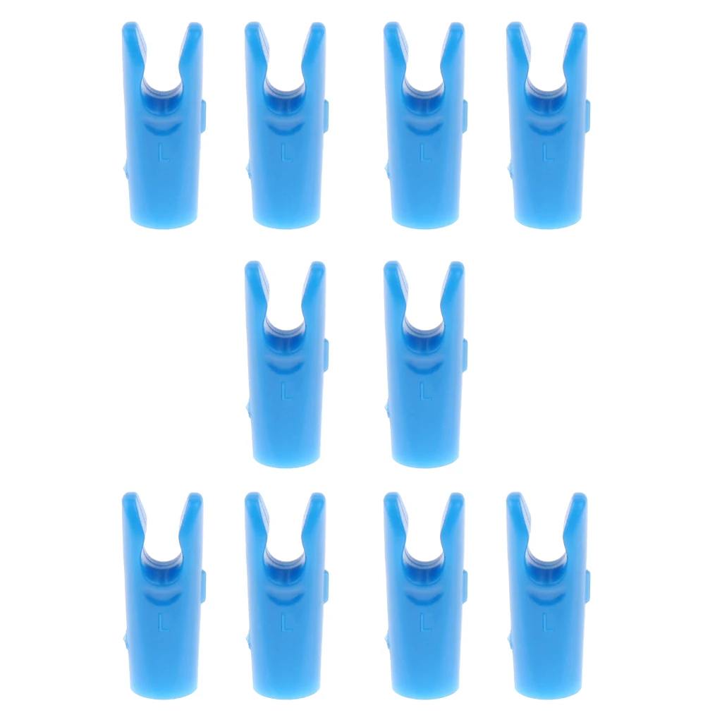 10 Pieces Archery Arrow Nocks / Insert Pin Nock SHAFT TAILS Hunting DIY Archery Accessory