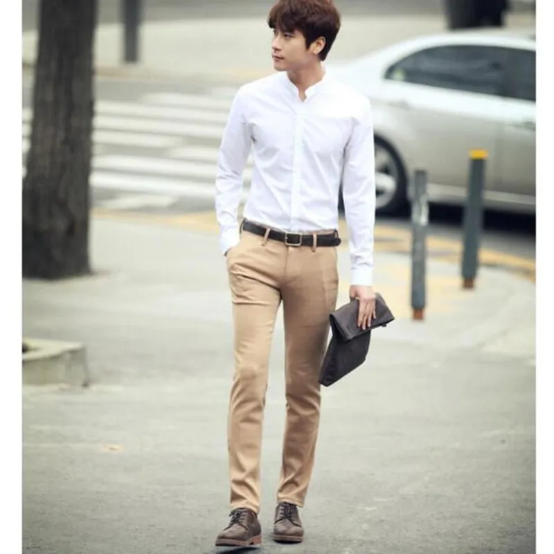 chinese collar men