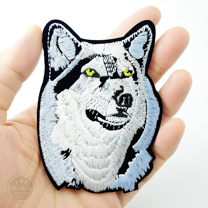 Аппликация с вышивкой Wolf (Размер: 6 5x9 4 см)|iron on patches|iron onpatch iron |