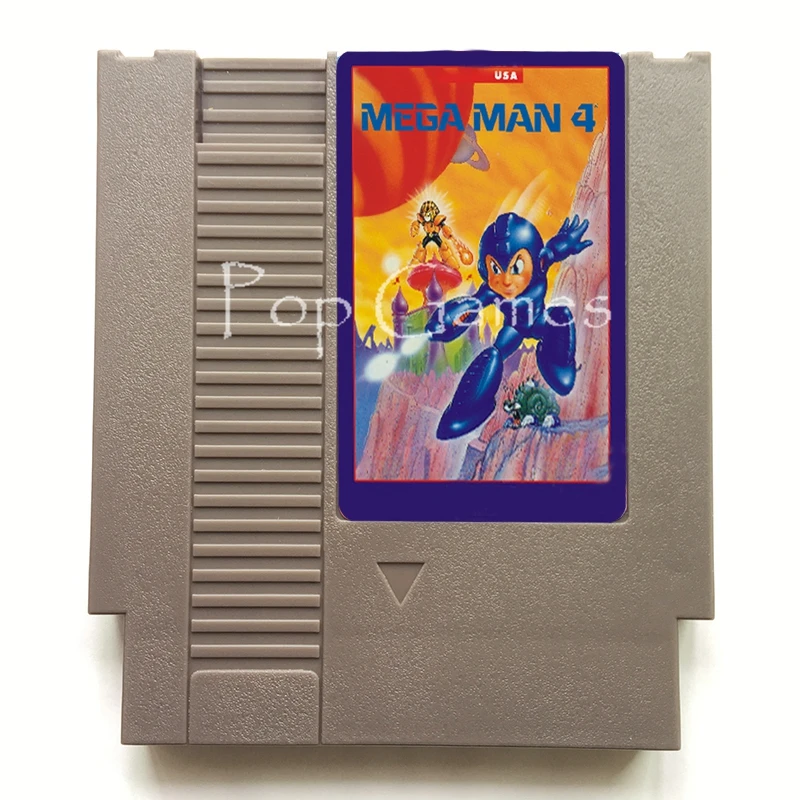 

Mega Man 4 Megaman 72 Pin Game Cartridge for 8 Bit Video Game Console Region Free English Language