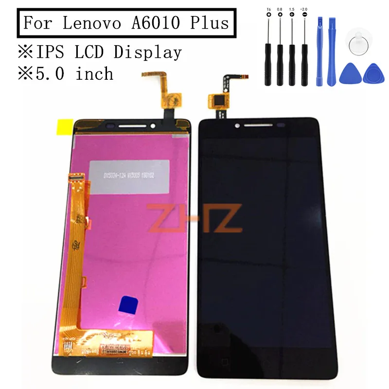 ЖК-дисплей + дигитайзер сенсорного экрана для Lenovo A6010 Plus Сменные аксессуары 100%