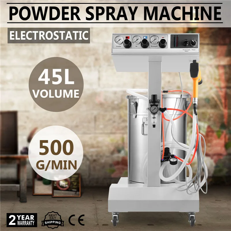 Mophorn Powder Coating Machine 40W 50L Capacity Electrostatic Powder Coating Machine Spraying