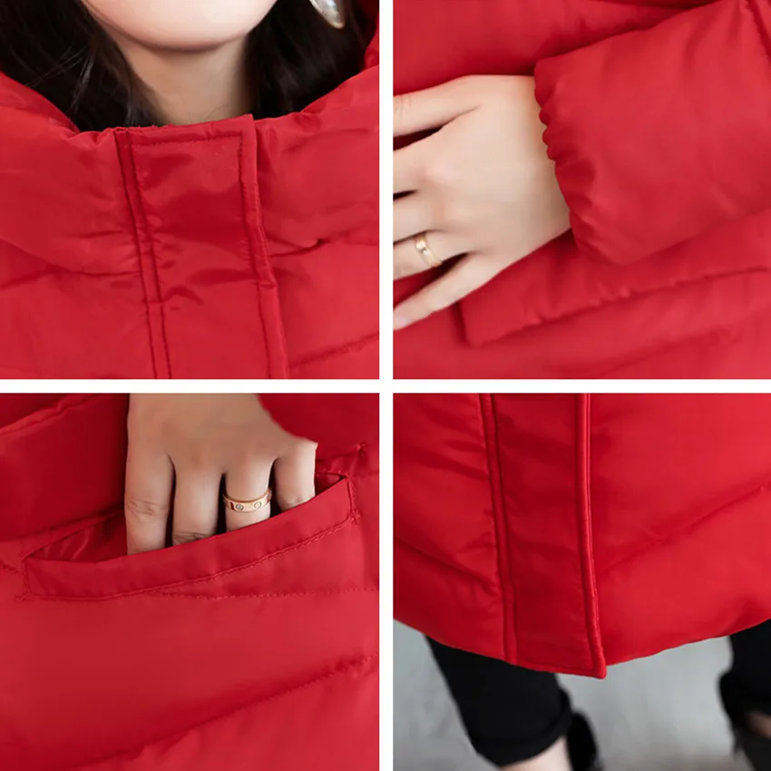 discount  Fashion Design Women Winter Coat Jacket Warm Thick Parkas Long Female Overcoat Women Hooded Coat Co
