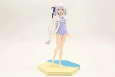 

Anime Re:Life In A Different World From Zero Emilia Swimming Sexy Action Figure PVC Collection Model Gift Toy With Box 20cm