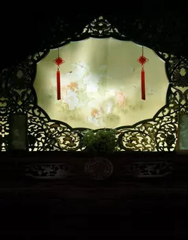 

Chinese Traditional Window China Knot Photography Backdrops Photo Props Studio Background 5x7ft