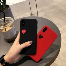 

Phone case Fashion Silicone Case For iPhone XS Max XR X 8 7 6S 6 Plus Soft TPU Protector Case Love Heart Eyes Shockproof Cover