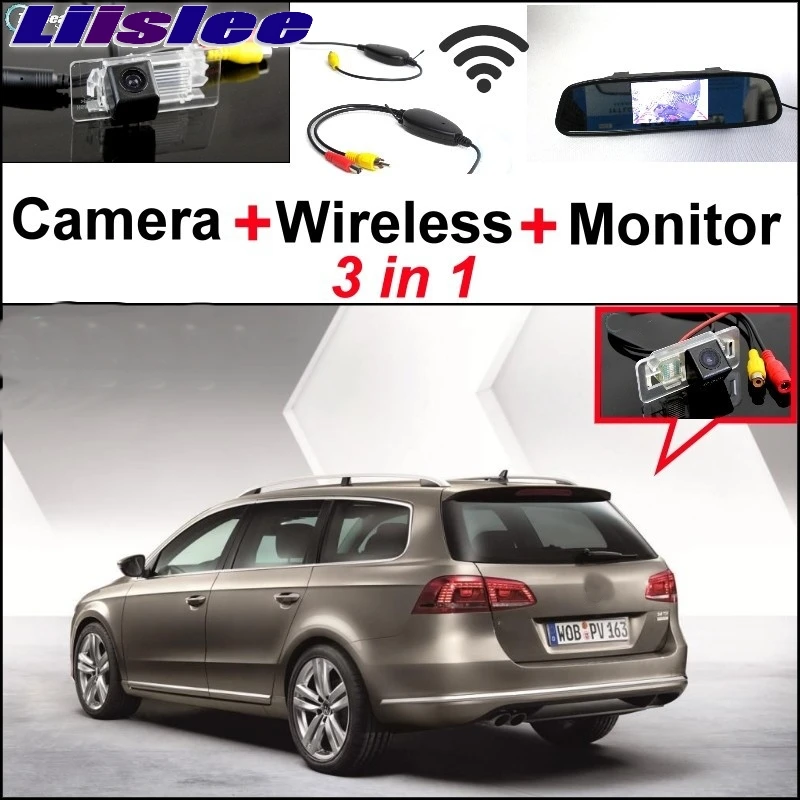 

Liislee For Volkswagen VW Passat B7 Wagon Special Rear View Camera + Wireless Receiver + Mirror Monitor Back Up Parking System