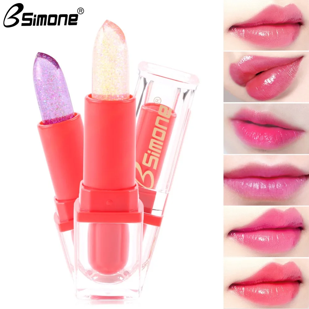 

6 Colors Temperature Change Long-lasting Lipstick Makeup Shimmer Waterproof Red Pink Make up Lip stick maquiagem