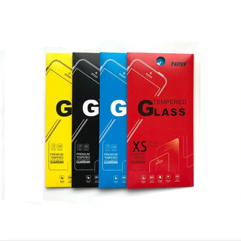 

50Pcs Free Post Self-Styled Mouth Paper Packaging Box Package For Tempered Glass Screen Protector Film For Iphone X 8 7 Plus